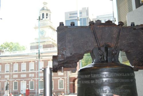 The Liberty Bell and Independence Hall